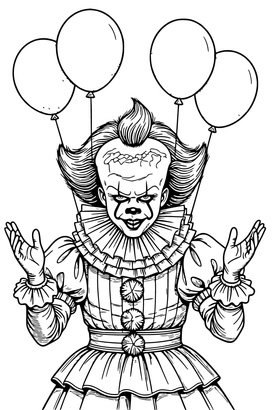 Pennywise zdarma základní omalovánka