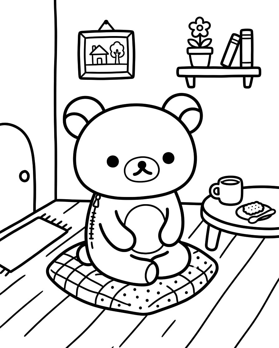 Rilakkuma k vytisknutí omalovánka