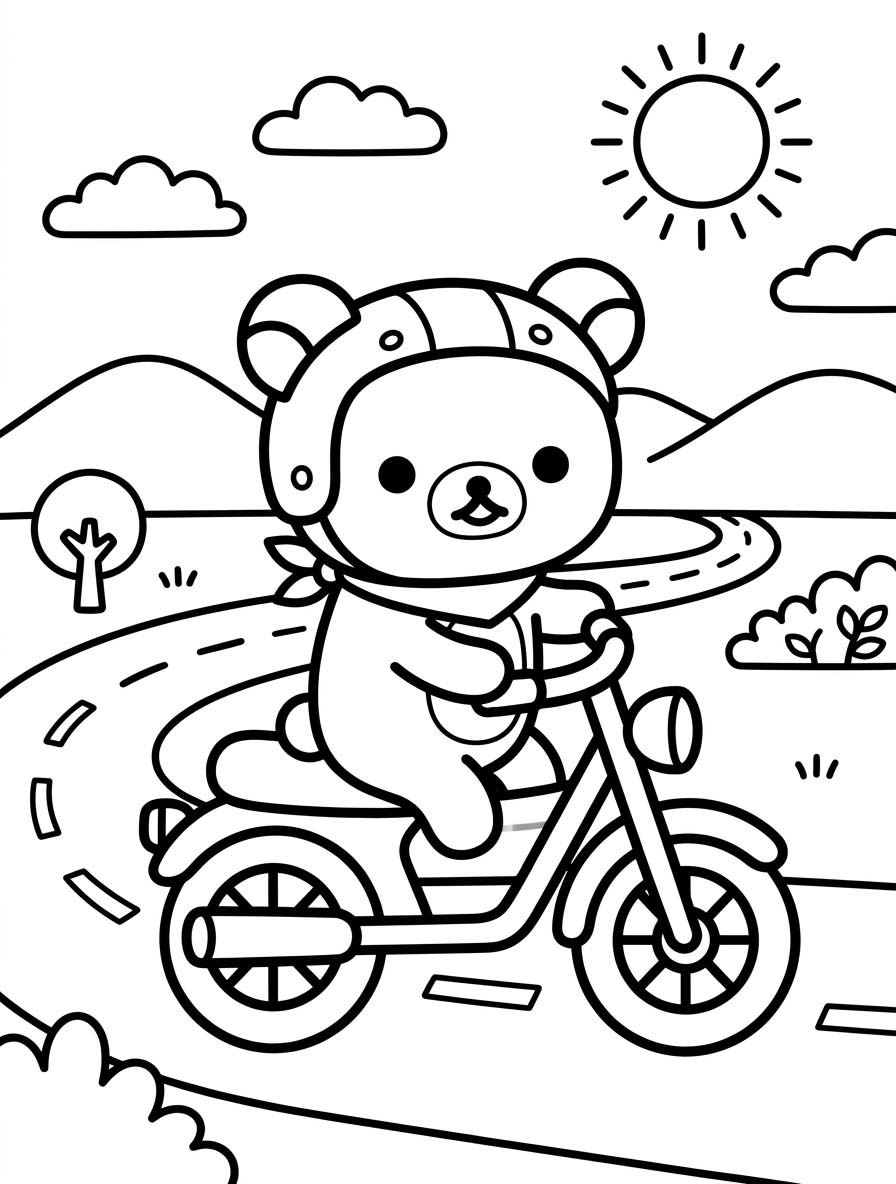 Rilakkuma tisknutelné omalovánka