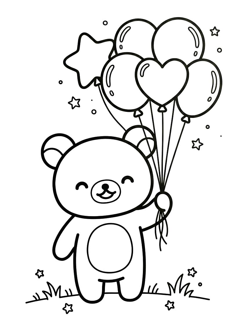 Rilakkuma zdarma základní omalovánka