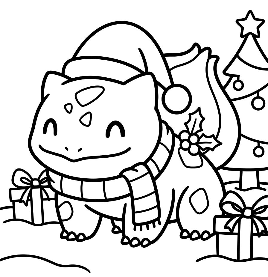Bulbasaur zdarma pro děti omalovánka