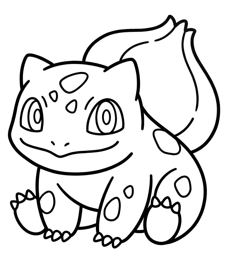 Bulbasaur zdarma prostý tisknutelné omalovánka