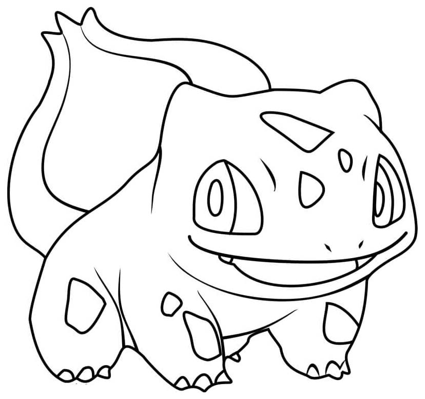 Bulbasaur zdarma snadný tisknutelné omalovánka