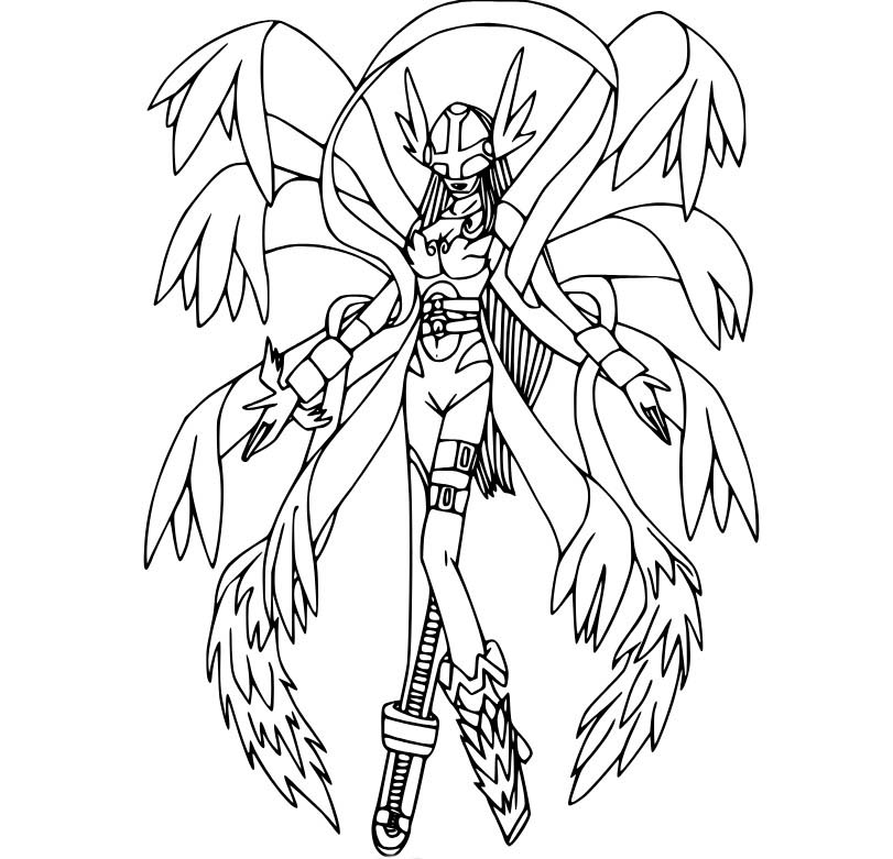 Digimon k vytisknutí zdarma omalovánka
