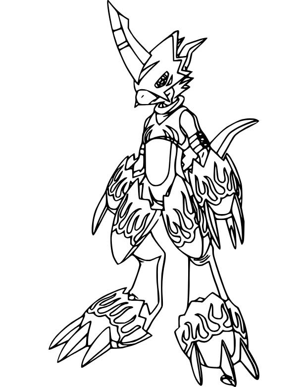 Digimon tisknutelné pro děti omalovánka