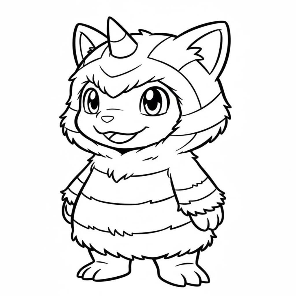 Digimon zdarma prostý omalovánka