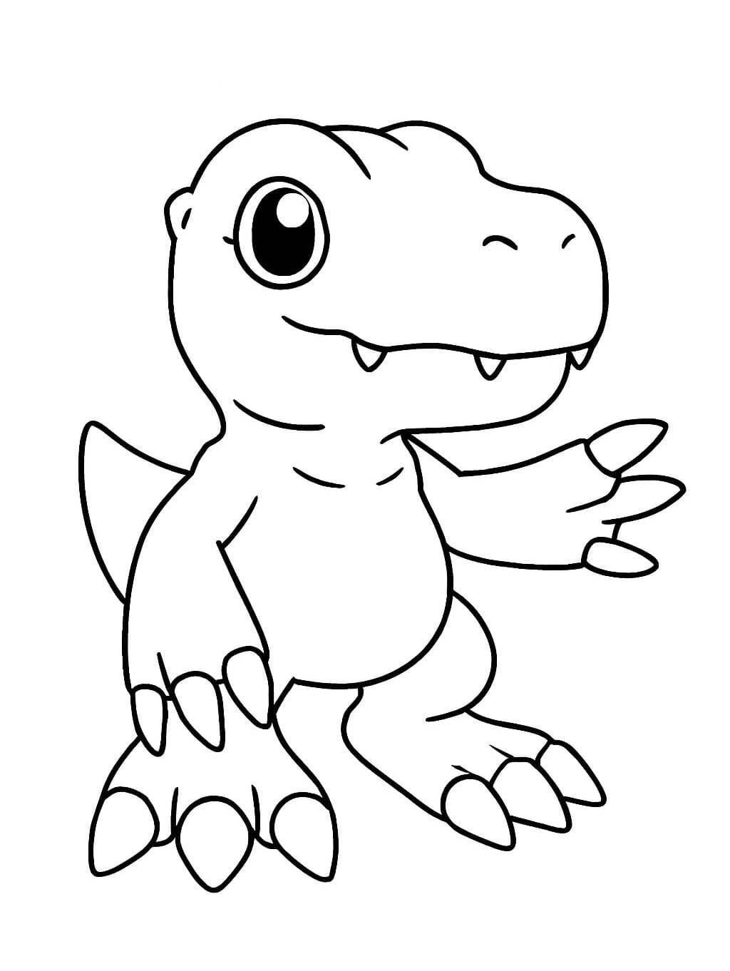 Digimon zdarma snadný omalovánka