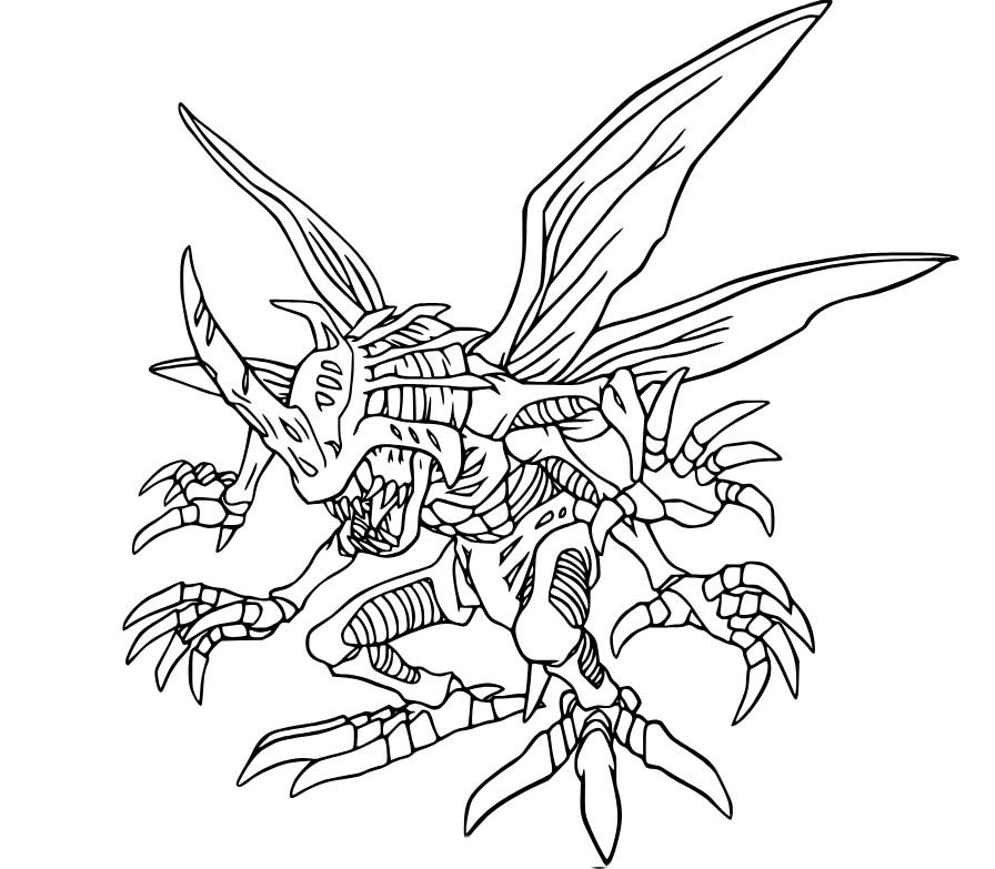Digimon zdarma základní omalovánka