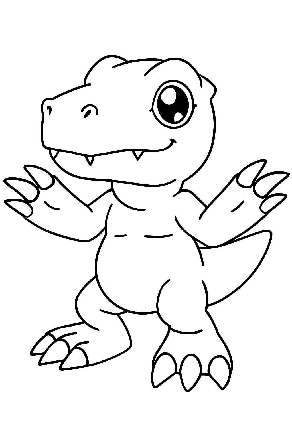 Digimon zdarma omalovánka