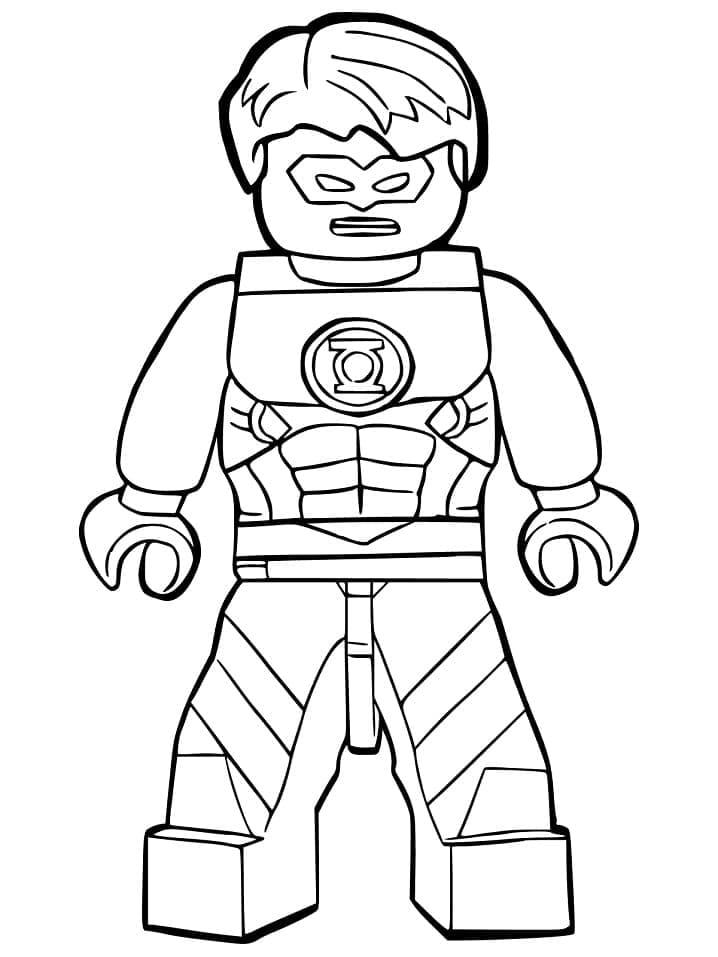 Green Lantern zdarma prostý omalovánka