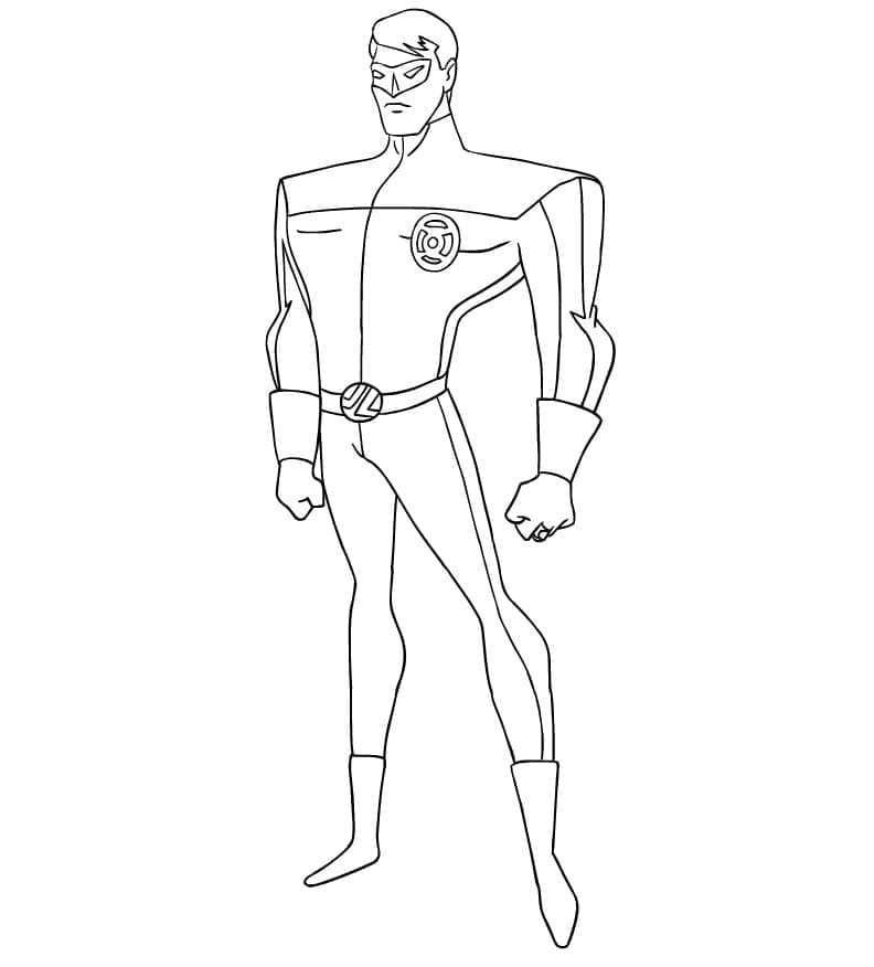 Green Lantern zdarma základní omalovánka