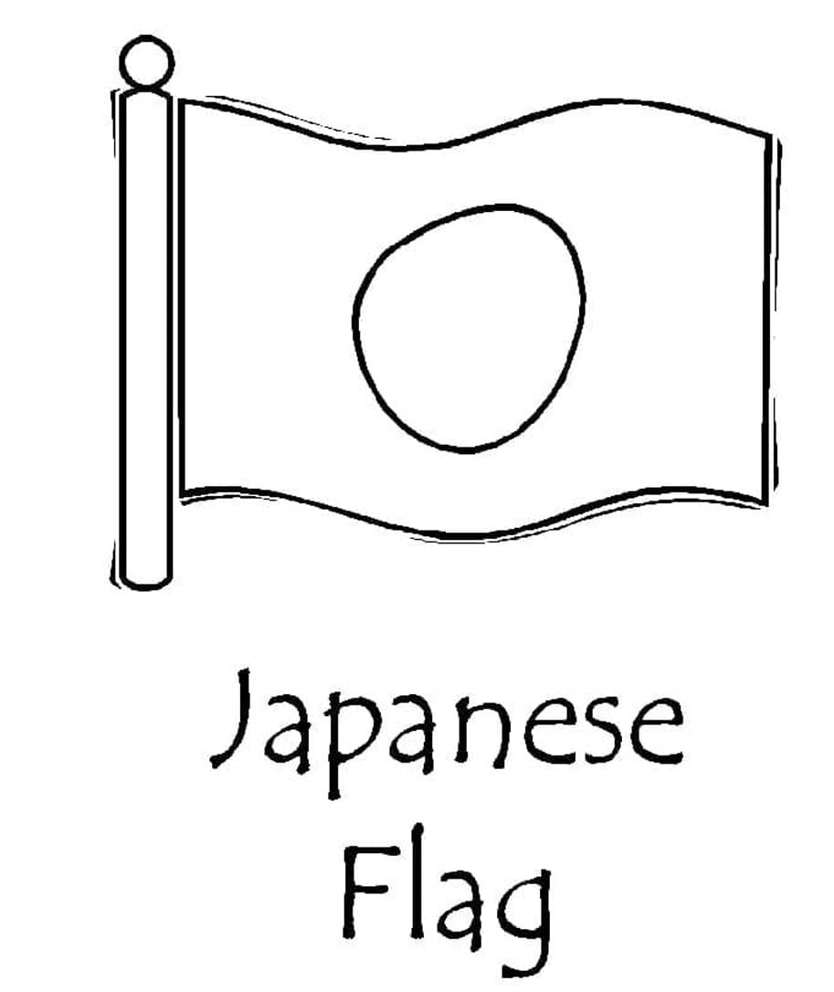 Japonsko zdarma prostý omalovánka