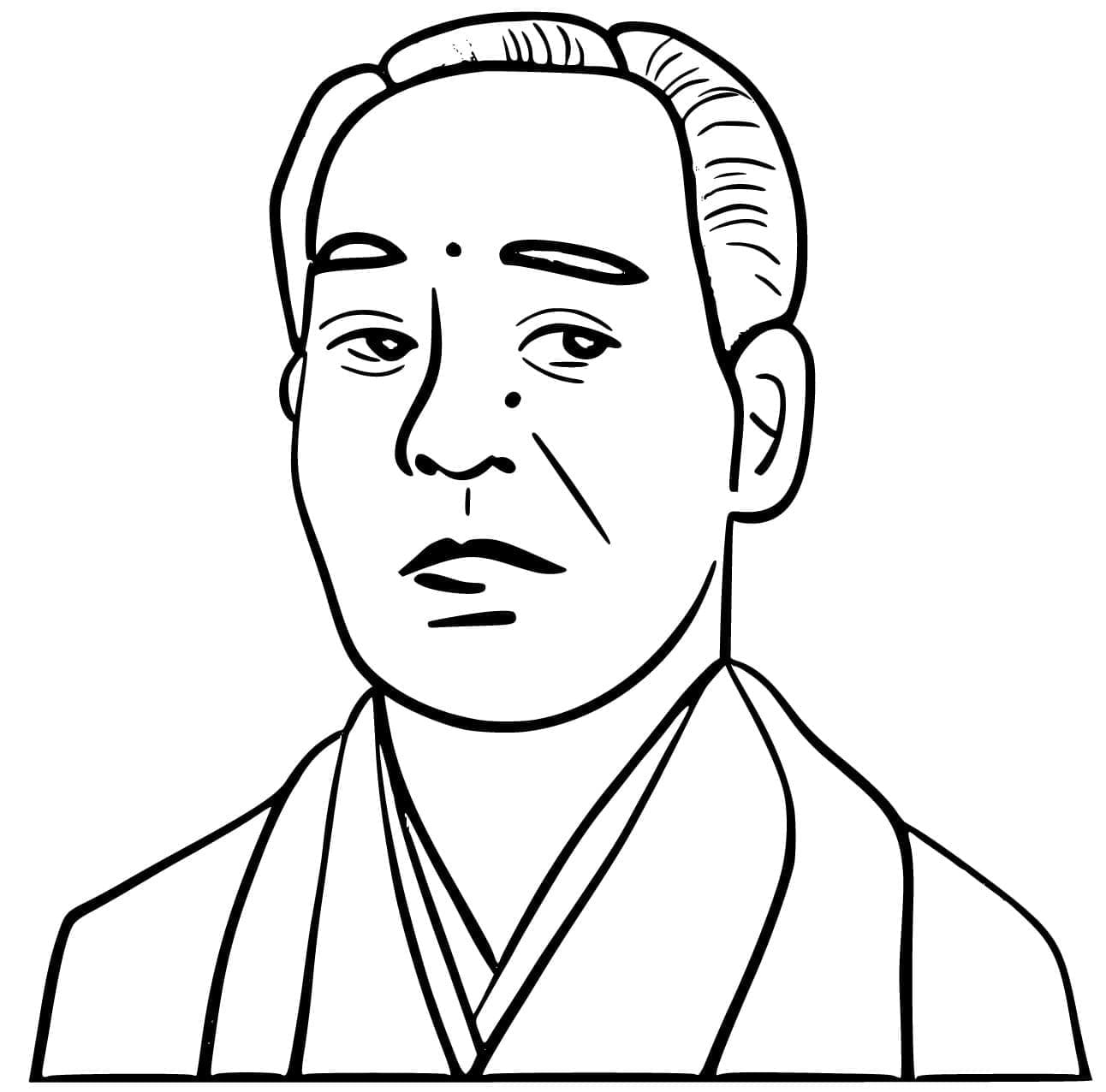 Japonsko zdarma základní omalovánka