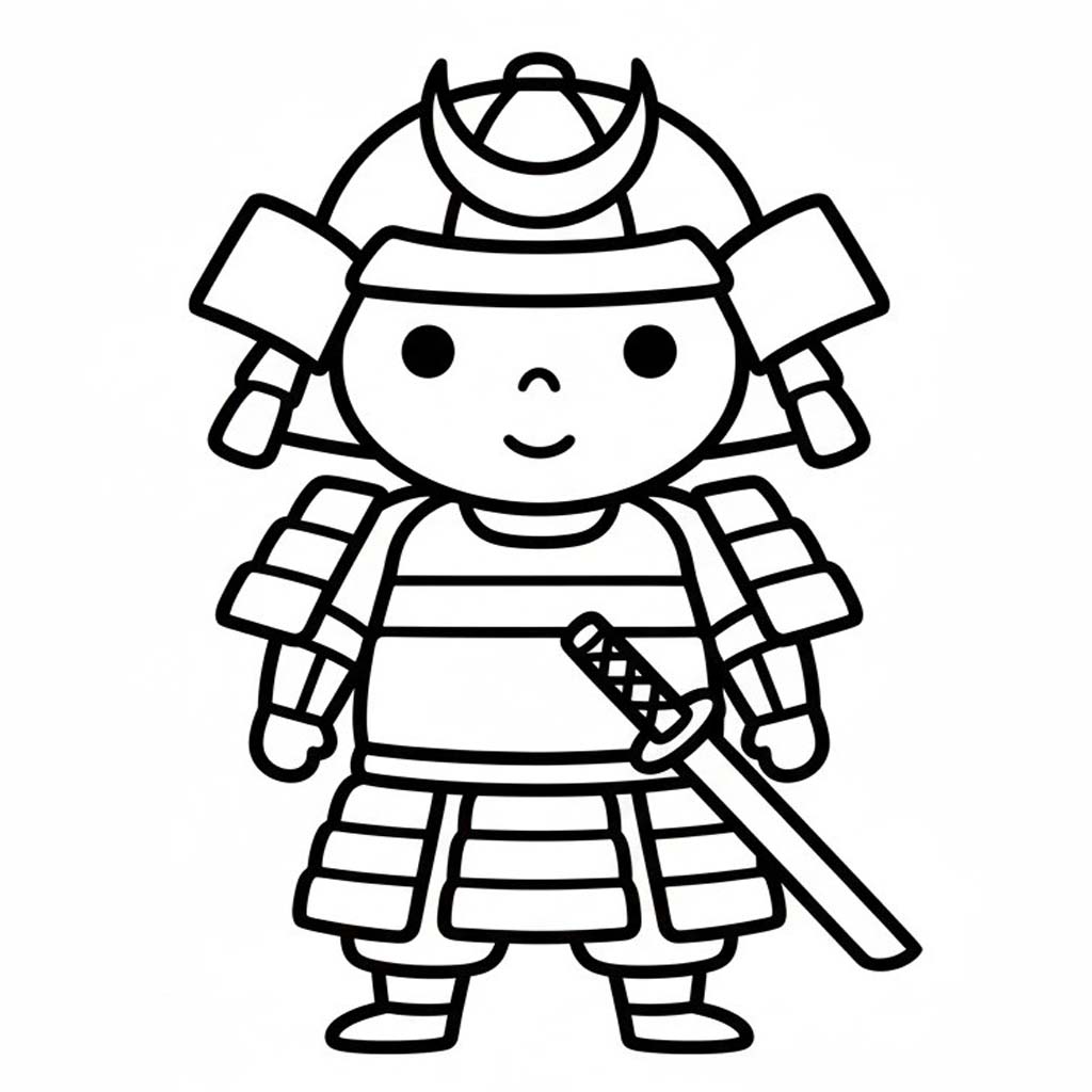 Japonsko zdarma omalovánka
