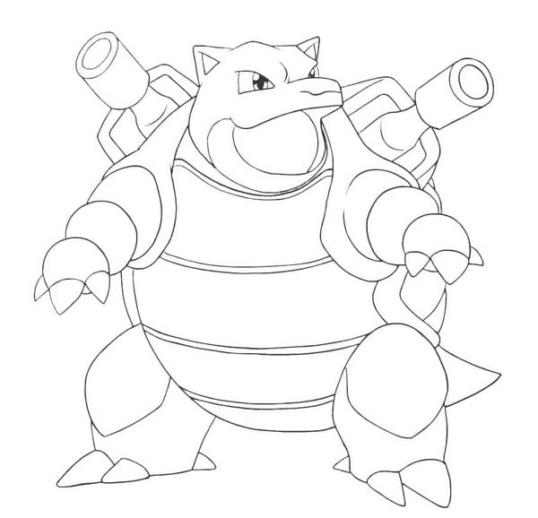 Nakreslete Blastoise zdarma snadný omalovánka