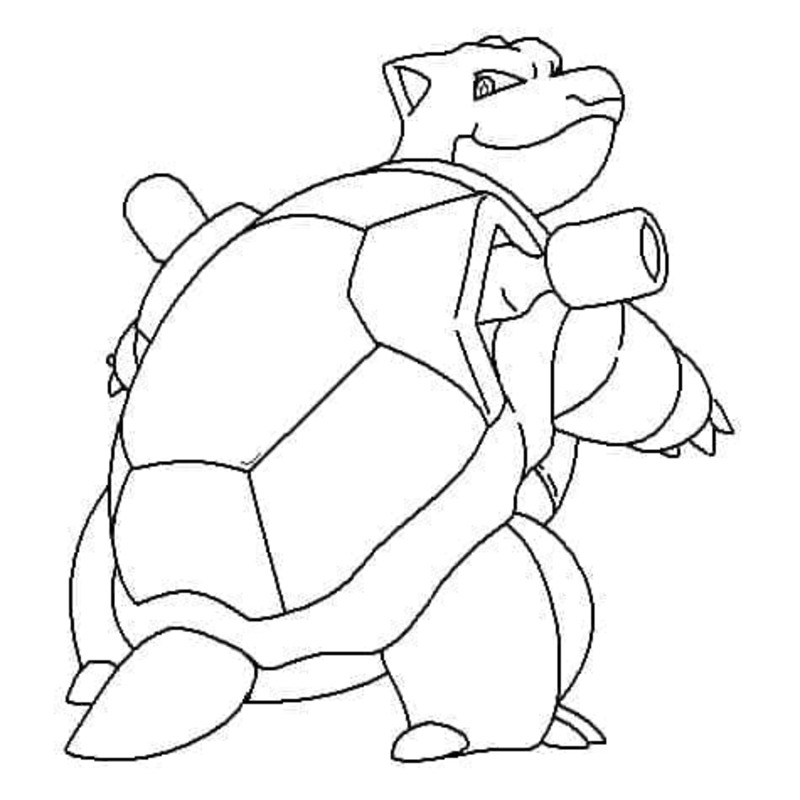 Nakreslete Blastoise omalovánka