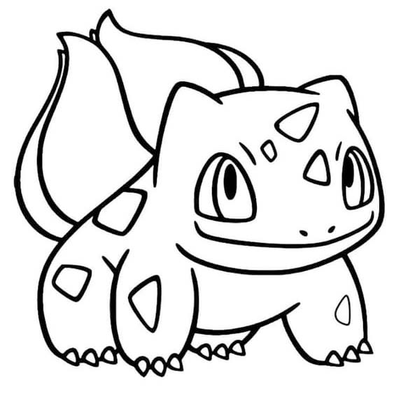 Nakreslete Bulbasaur k vytisknutí zdarma omalovánka