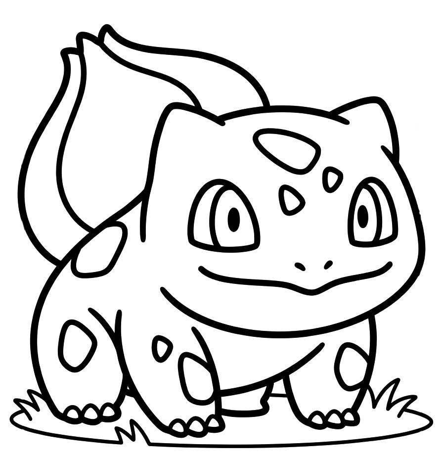 Nakreslete Bulbasaur pro děti omalovánka