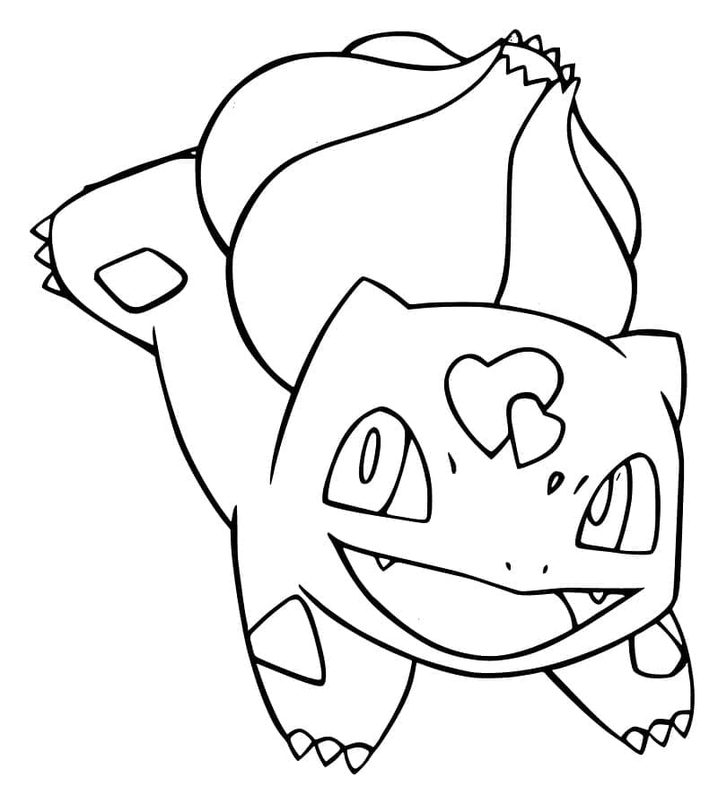 Nakreslete Bulbasaur prostý tisknutelné omalovánka