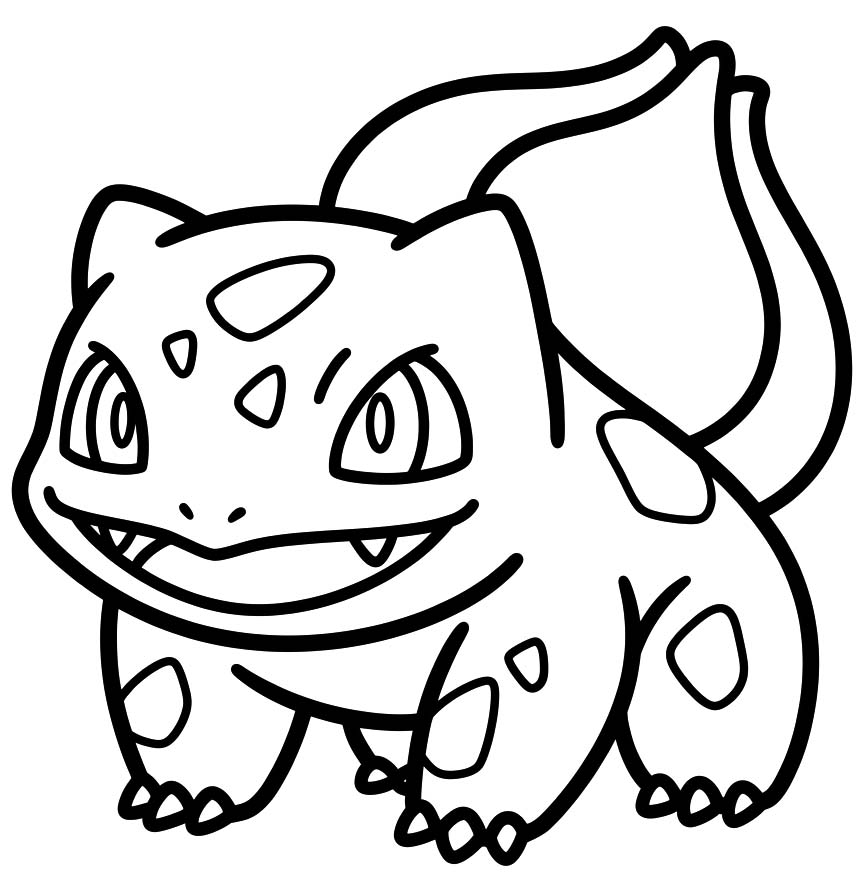 Nakreslete Bulbasaur prostý omalovánka