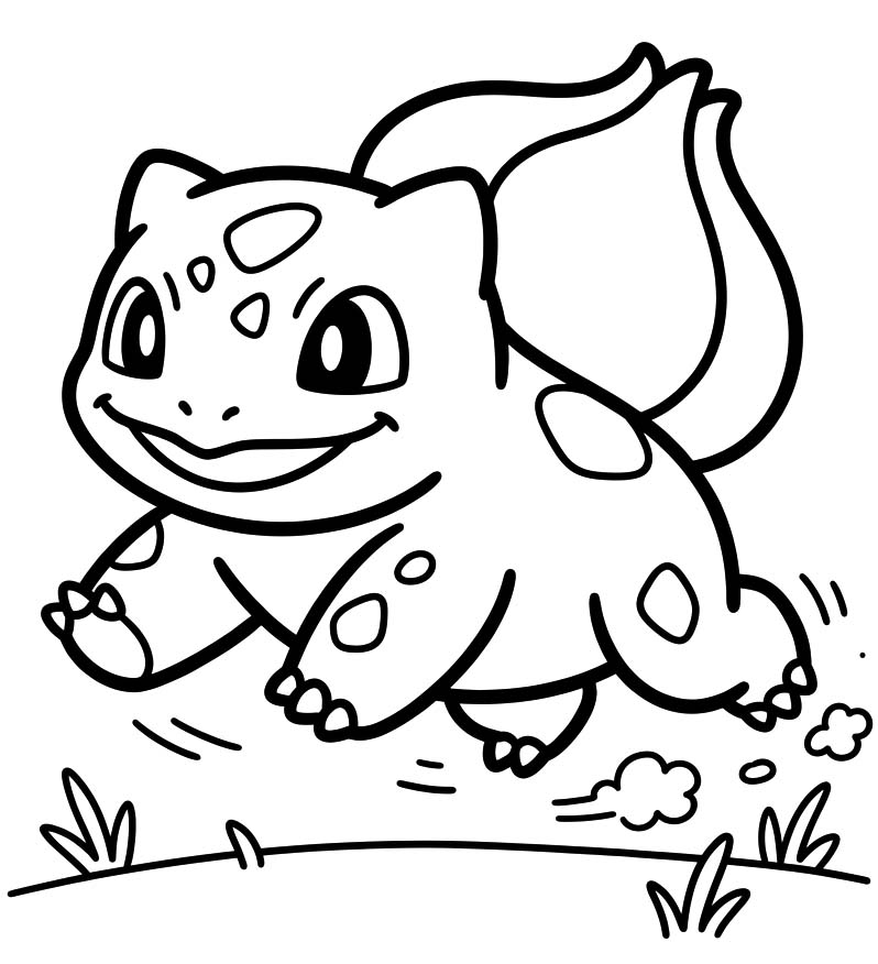Nakreslete Bulbasaur snadný tisknutelné omalovánka
