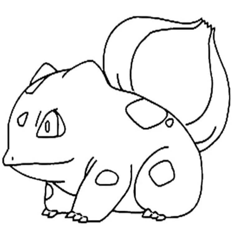 Nakreslete Bulbasaur snadný omalovánka