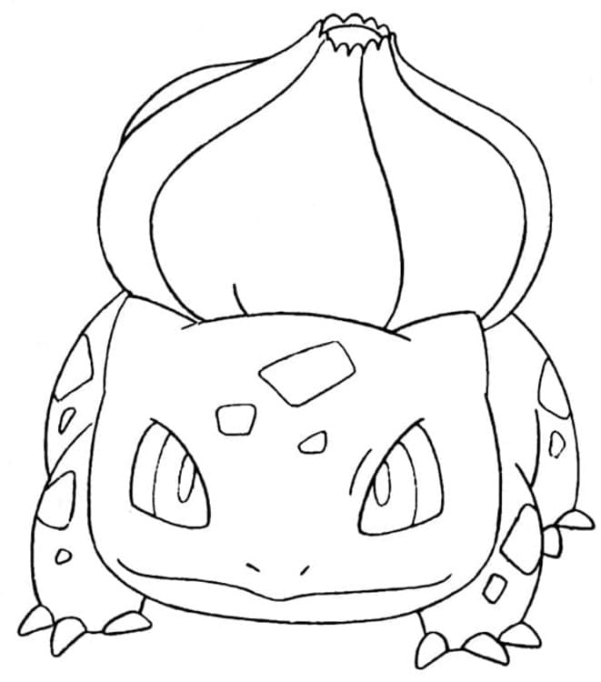 Nakreslete Bulbasaur zdarma snadný omalovánka