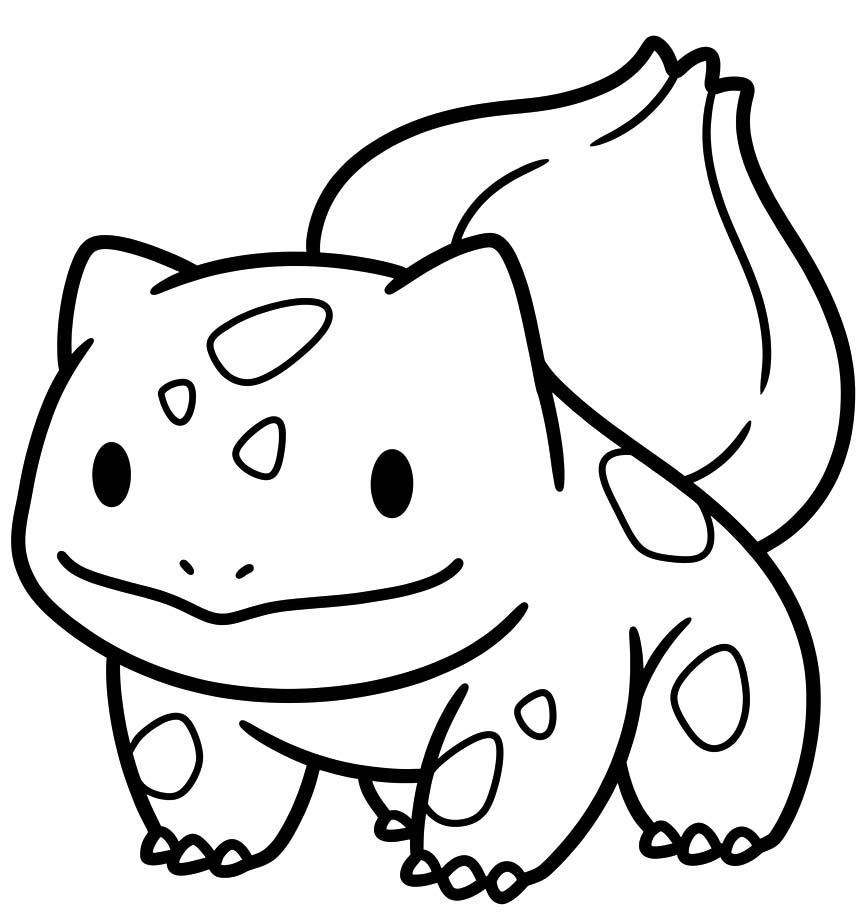Nakreslete Bulbasaur omalovánka