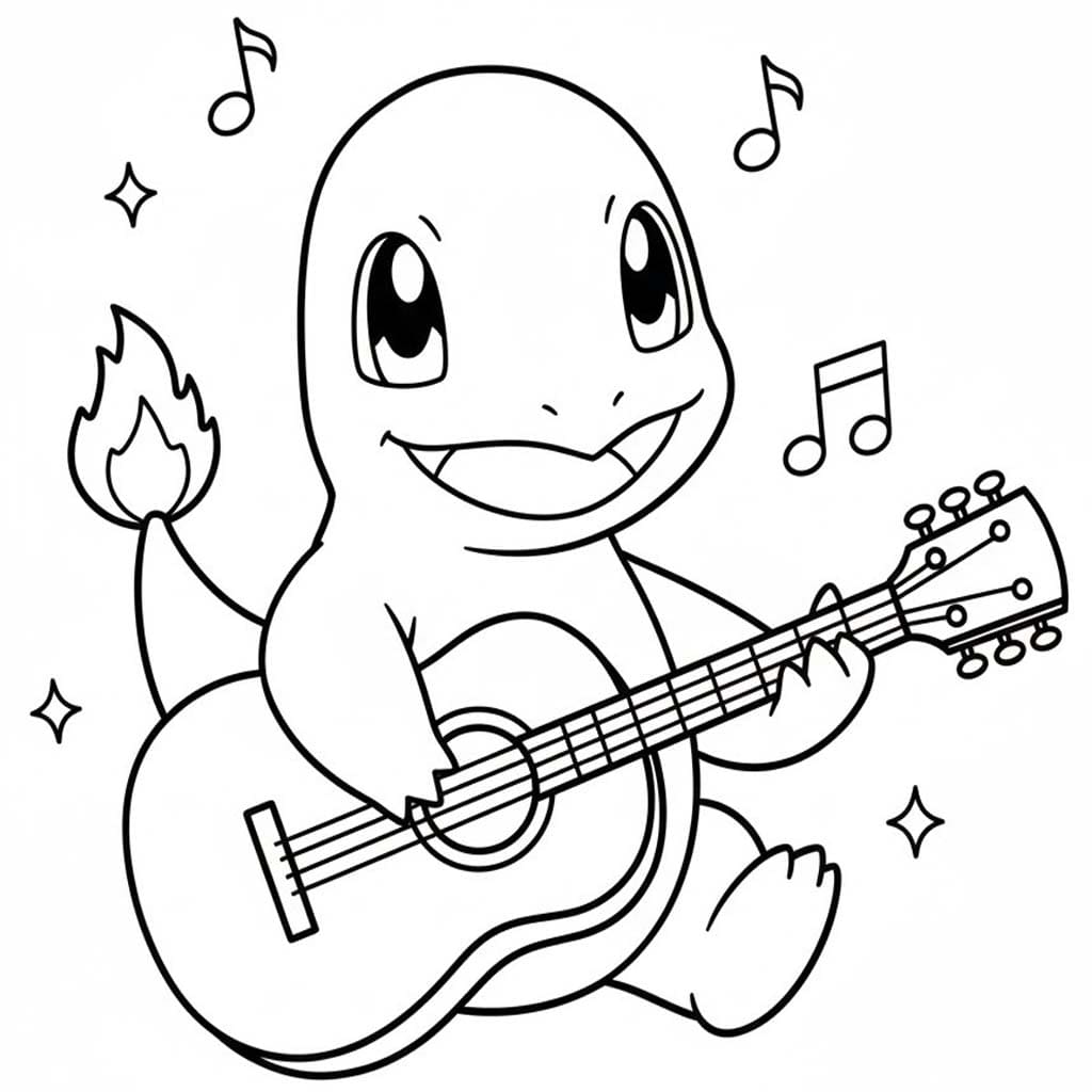Nakreslete Charmander pro děti omalovánka