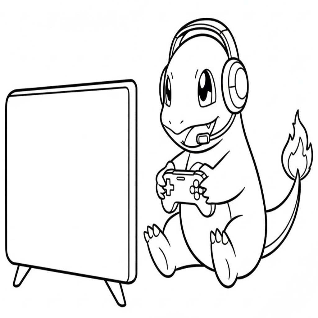 Nakreslete Charmander prostý omalovánka