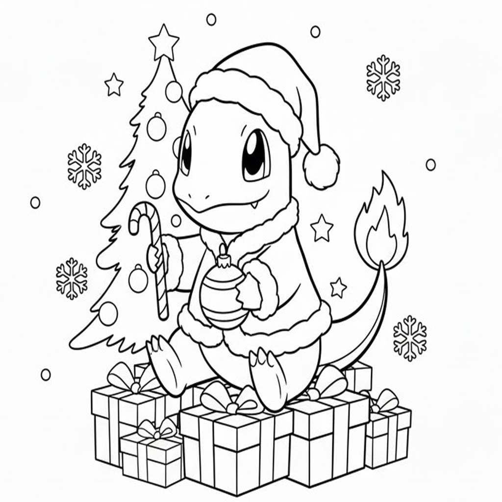Nakreslete Charmander základní tisknutelné omalovánka