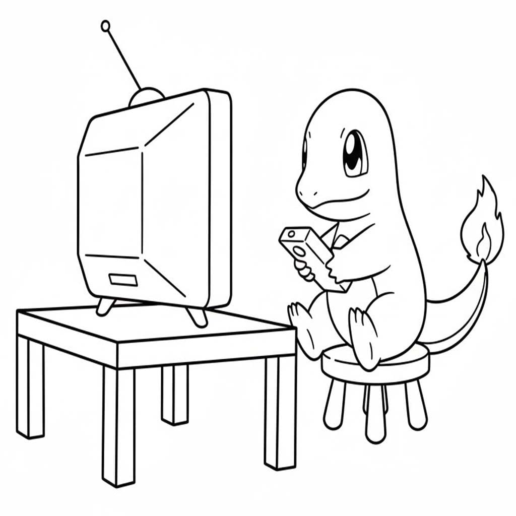 Nakreslete Charmander základní omalovánka