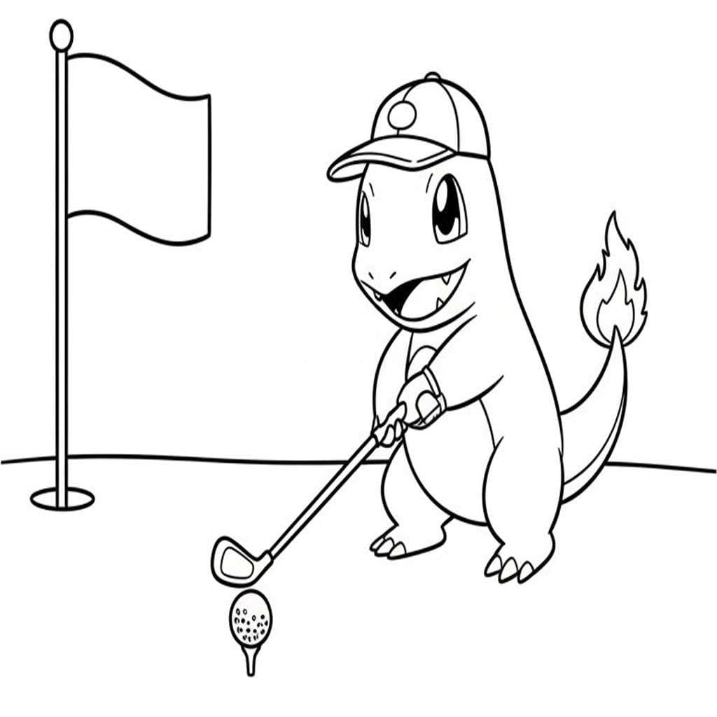 Nakreslete Charmander zdarma základní omalovánka