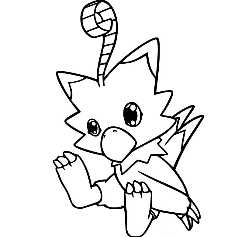 Nakreslete Digimon tisknutelné pro děti omalovánka
