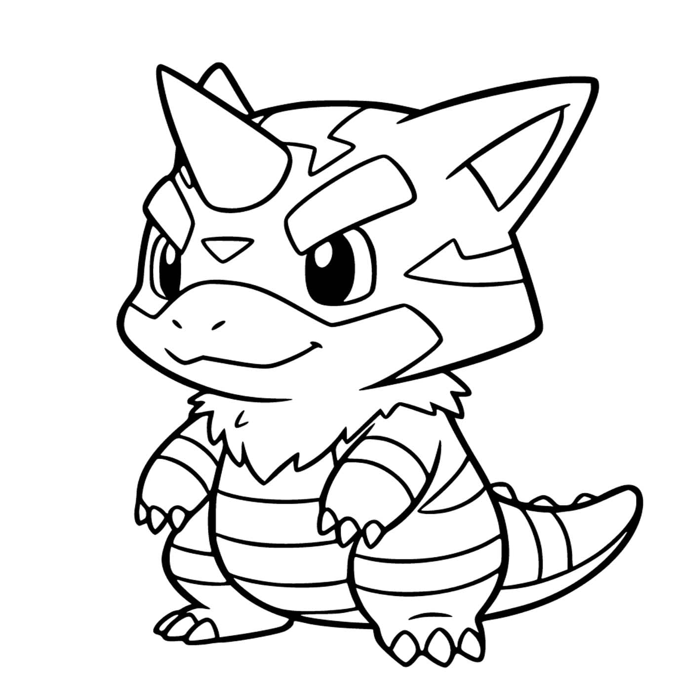 Nakreslete Digimon základní tisknutelné omalovánka