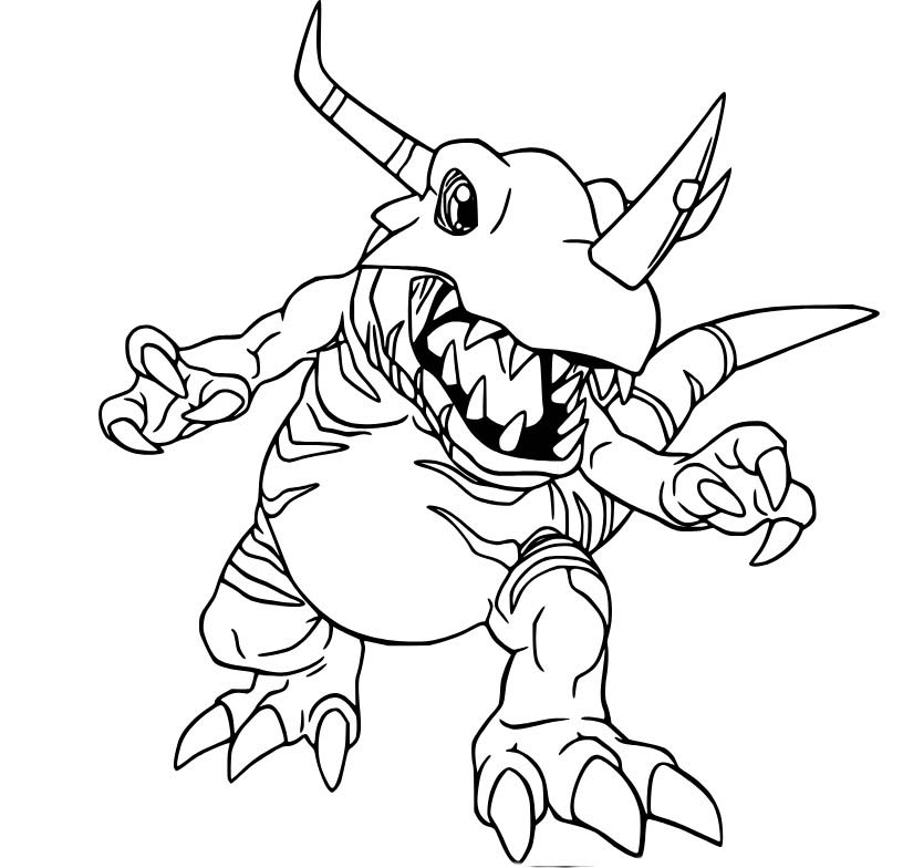 Nakreslete Digimon základní omalovánka