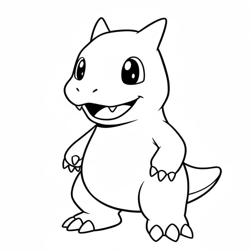 Nakreslete Digimon zdarma prostý omalovánka