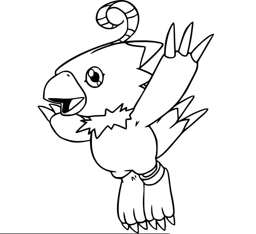 Nakreslete Digimon zdarma základní omalovánka