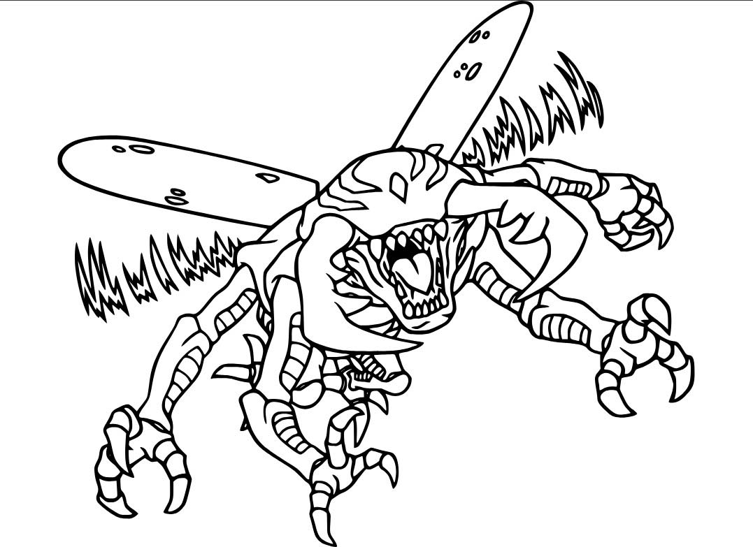 Nakreslete Digimon omalovánka