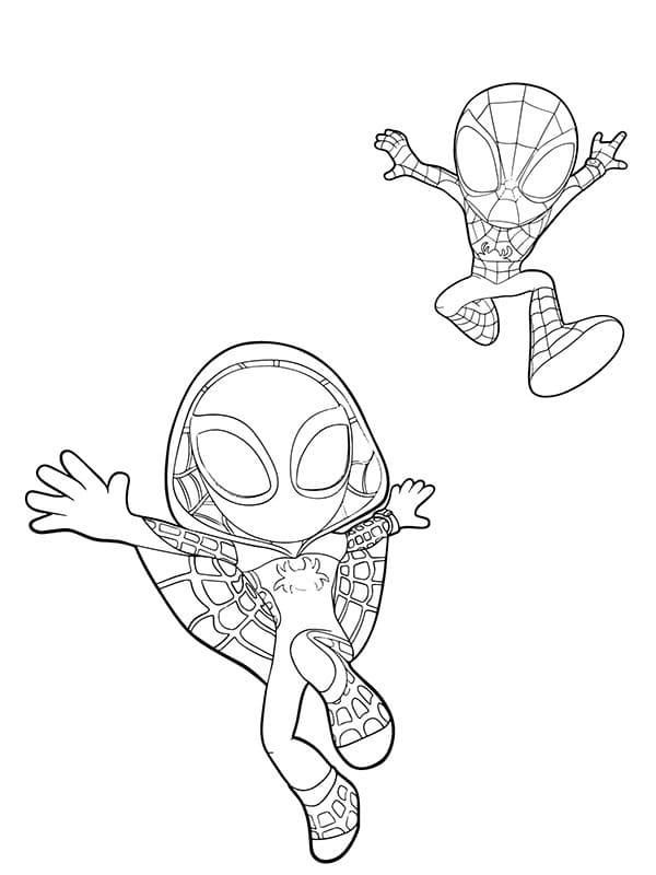 Nakreslete Ghost Spider zdarma prostý omalovánka