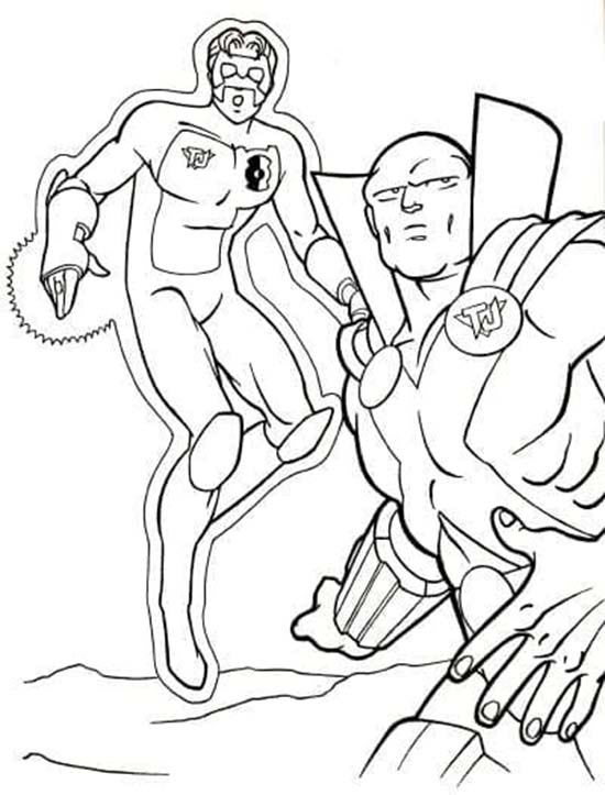 Nakreslete Green Lantern zdarma snadný tisknutelné omalovánka