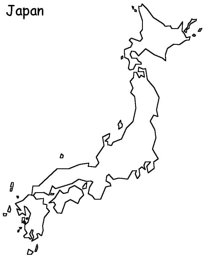 Nakreslete Japonsko zdarma prostý omalovánka