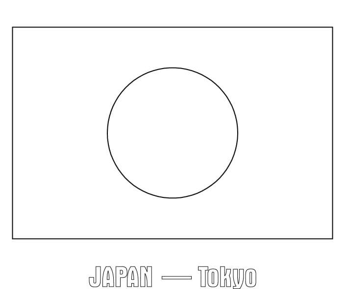 Nakreslete Japonsko zdarma snadný tisknutelné omalovánka