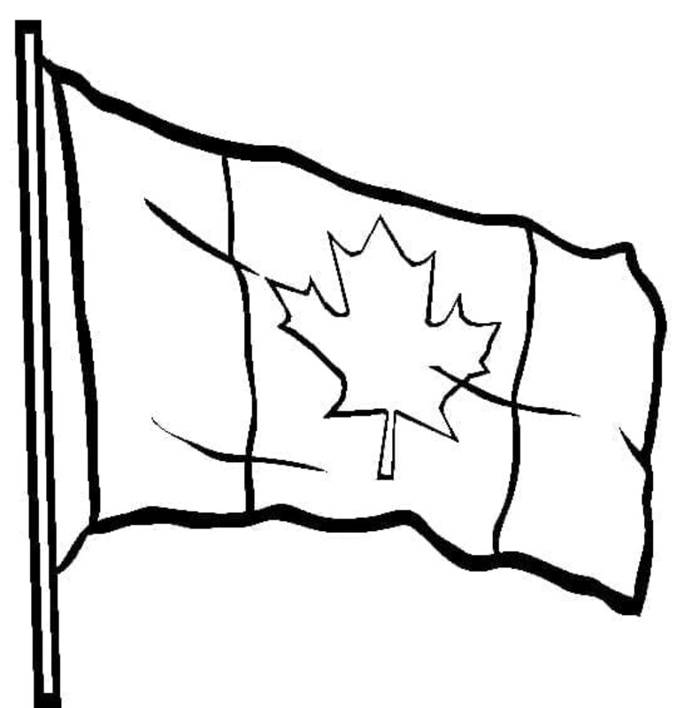 Nakreslete Kanada základní omalovánka