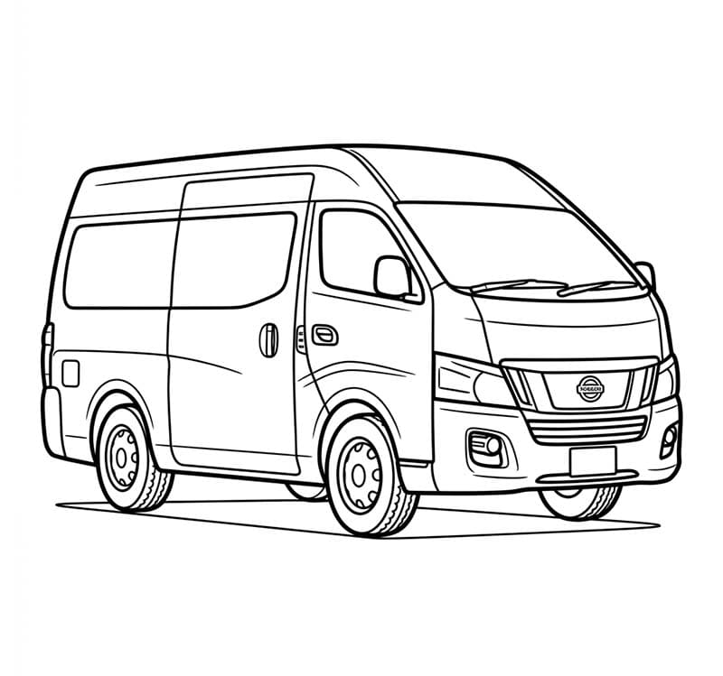 Nakreslete Nissan k vytisknutí omalovánka