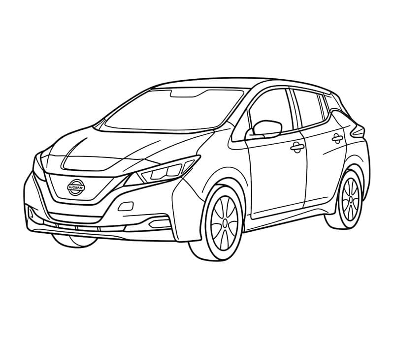 Nakreslete Nissan pro děti omalovánka