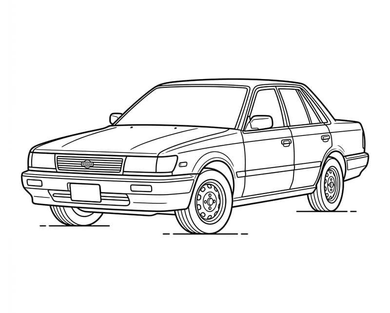 Nakreslete Nissan snadný omalovánka