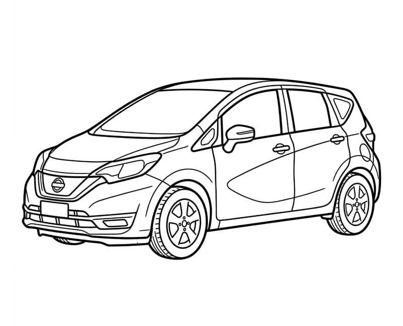 Nakreslete Nissan tisknutelné pro děti omalovánka