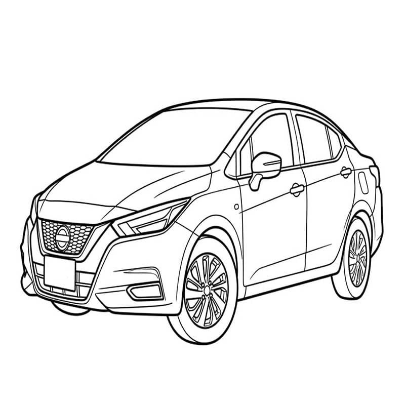 Nakreslete Nissan tisknutelné omalovánka