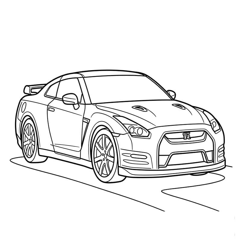 Nakreslete Nissan základní omalovánka